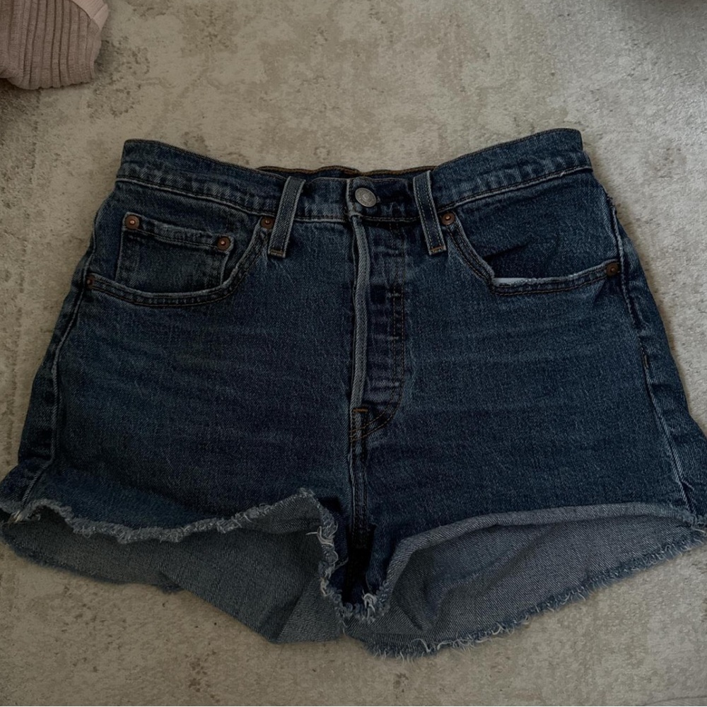 Levi's Dark Blue Jean Shorts for Women
